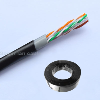 0.56mm Naakt Koper Ethernet Lan Cable 100m Openluchtcat6-Flardkabel
