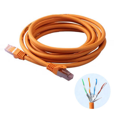 Oranje 1000ft Lengtecat7 600MHz 10gbps Ethernet Kabel