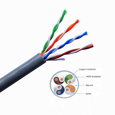 1000ft Vrije Koper Cat5e Lan Cable Utp High Speed van de 8 Kernen het Stevige Zuurstof